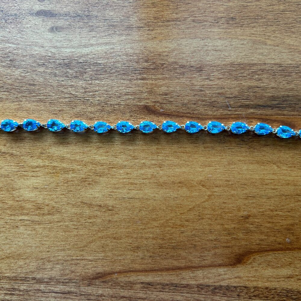 Blue topaz bracelet